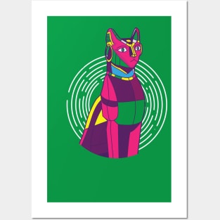 Pharaoh cat Posters and Art